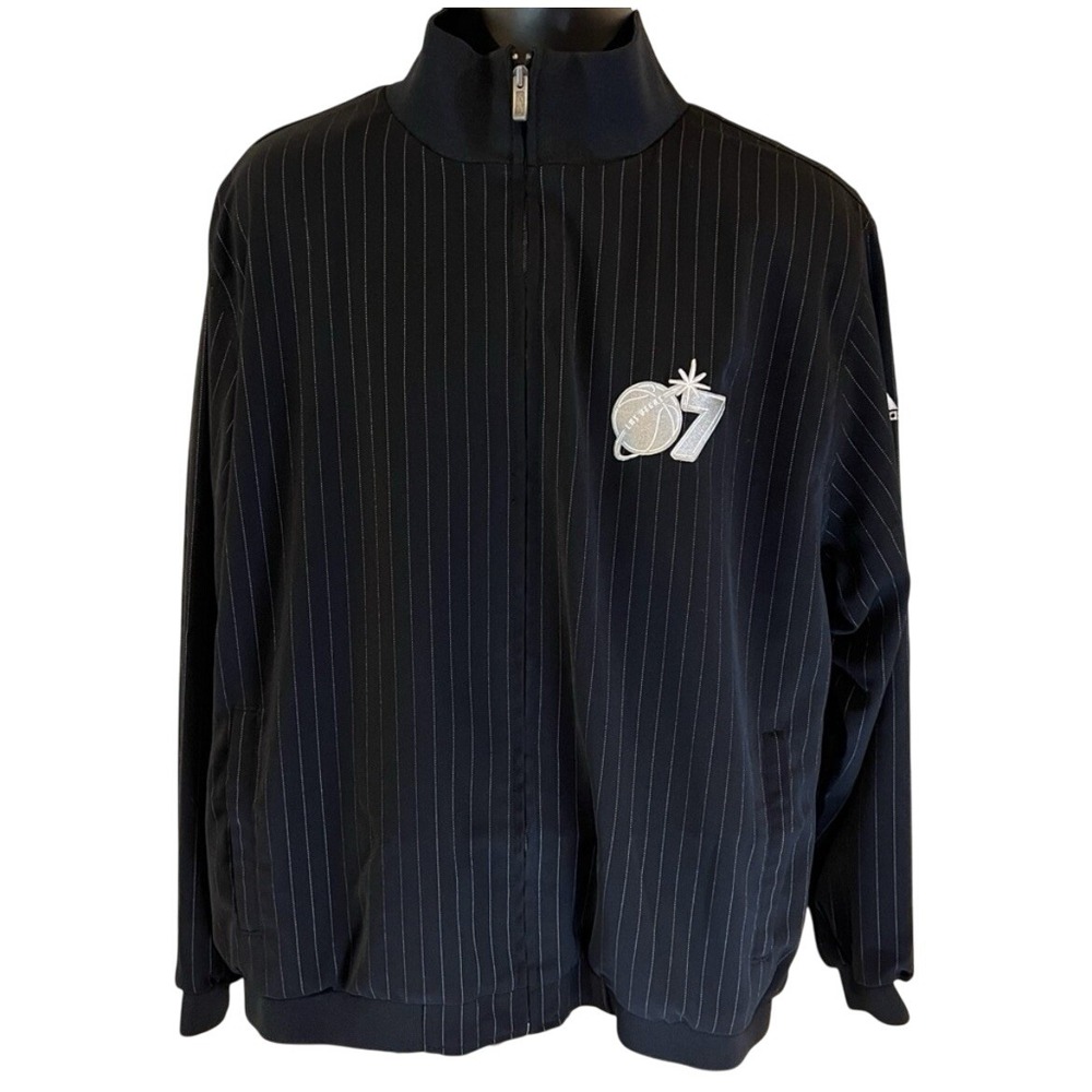 Adidas‎ Las Vegas 2007 NBA All Star Game Track Jacket  Pinstripes Large Black